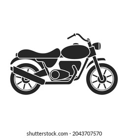 Motorcycle vector icon.Black vector icon isolated on white background motorcycle.