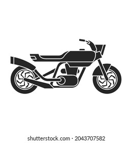 Motorcycle vector icon.Black vector icon isolated on white background motorcycle.
