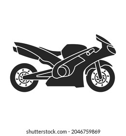 Motorcycle vector icon.Black vector icon isolated on white background motorcycle.