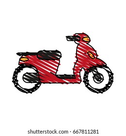 Motorcycle Vector Illustration 260nw 667811281 