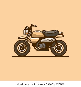 Motorcycle vector illustration. cool logo, simple, very easy to use and print