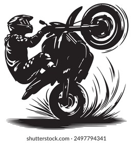 Motorcycle vector illustration design art