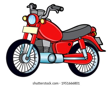 motorcycle vector illustration,
isolated on white background.top view