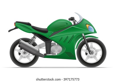 motorcycle vector illustration isolated on white background