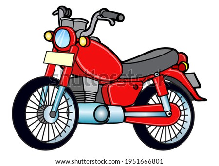 motorcycle vector illustration,
isolated on white background.top view