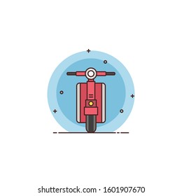 Motorcycle vector illustration. For sticker and more