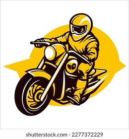 Vector de motocicleta para crear logotipo