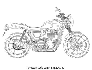 Ilustraciones Imagenes Y Vectores De Stock Sobre Motorcycle