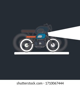 Motorcycle. Vector motor. motorcycle icon