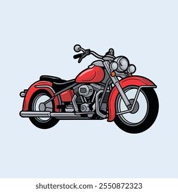 motorcycle vector style on white background, illustration design