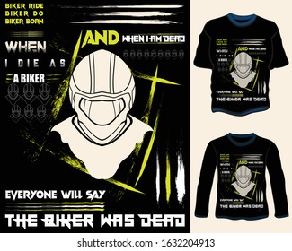 Motorcycle vector t shirt design