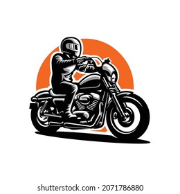 Motorcycle vector template biker vector stock. Perfect vector for biker related industry