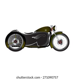  motorcycle vector vintage  style on white background
