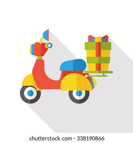 motorcycle vehicle flat icon