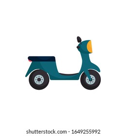Design des Motorradfahrzeugs im flachen Stil, Verkehrsreise Reise-Stadtmotorgeschwindigkeit schnell und fahren Thema Vektorillustration Illustration