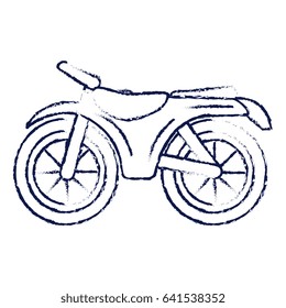 motorcycle vehicle isolated icon