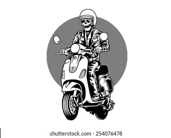 motorcycle vespa,ghoust rider