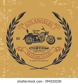 Motorcycle vintage graphics, t-shirt typography, Vintage. Vector Illustration