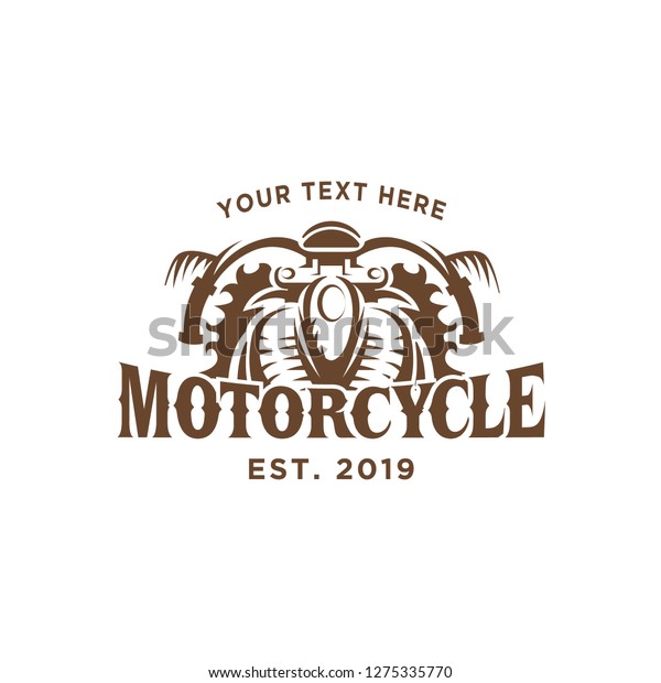 Motorcycle\
vintage logo design template\
inspiration