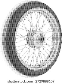 Motorradreifen, Vektorgrafik für Biker-Garage und Verkehrsdesign-Themen