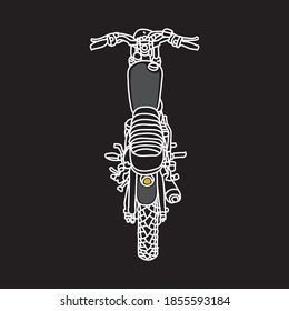 Diseño de camisetas con vectores de ilustraciones gráficas salvajes para motocicletas