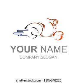 motorcycle workshop logo, scooter logo