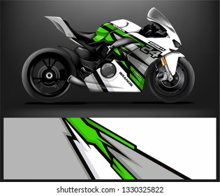 Motorcycle wrap design. ready print concept for vinyl wrap and motorcycle decal