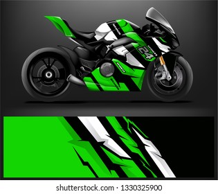 Motorcycle wrap design. ready print concept for vinyl wrap and motorcycle decal