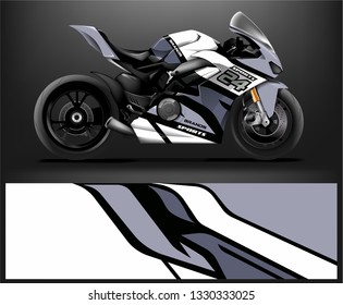 Motorcycle wrap design. ready print concept for vinyl wrap and motorcycle decal