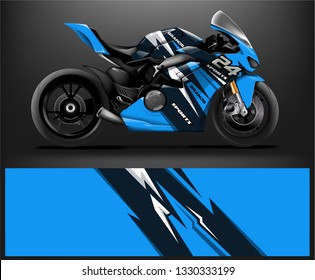 Motorcycle wrap design. ready print concept for vinyl wrap and motorcycle decal