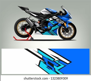 Motorcycle wrap vector designs. abstract livery for vehicle vinyl Racing background