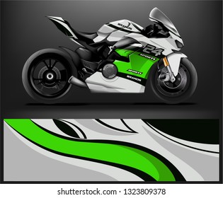 Motorcycle wrap vector designs. abstract livery for vehicle vinyl Racing background