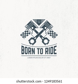 MOTORCYCLES BADGE VECTOR