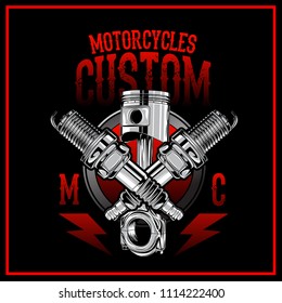 Motorcycles Custom Logo 