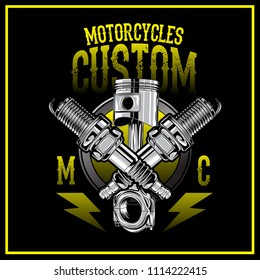 Motorcycles Custom Logo
