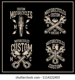 Motorcycles Custom Logo  EPS 10 