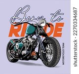 MOTORCYCLES IMAGE VECTOR ILLUSTRATION FOR YOUR T SHIRT