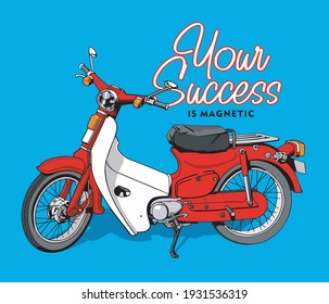 Motorcycles image vector illustration for your T shirt or your Design