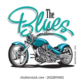 MOTORCYCLES IMAGE VECTOR ILLUSTRATION FOR YOUR T SHIRT