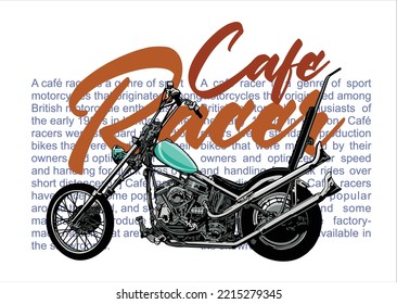 MOTORCYCLES IMAGE VECTOR ILLUSTRATION FOR YOUR T SHIRT