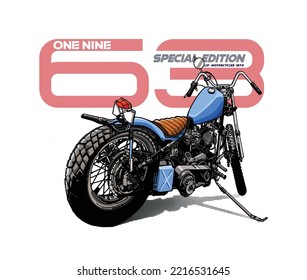 MOTORCYCLES IMAGE VECTOR ILLUSTRATION FOR YOUR T SHIRT