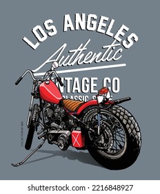 MOTORCYCLES IMAGE VECTOR ILLUSTRATION FOR YOUR T SHIRT