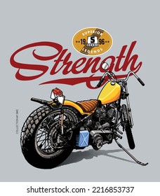 MOTORCYCLES IMAGE VECTOR ILLUSTRATION FOR YOUR T SHIRT