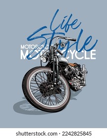  MOTORCYCLES IMAGE VECTOR ILLUSTRATION FOR YOUR T SHIRT  