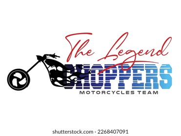 MOTORCYCLES IMAGE VECTOR ILLUSTRATION FOR YOUR T SHIRT