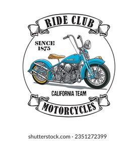MOTORCYCLES IMAGE VECTOR ILLUSTRATION FOR YOUR T SHIRT