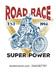 MOTORCYCLES IMAGE VECTOR ILLUSTRATION FOR YOUR T SHIRT