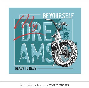 MOTORCYCLES IMAGE VECTOR ILLUSTRATION FOR YOUR T SHIRT	