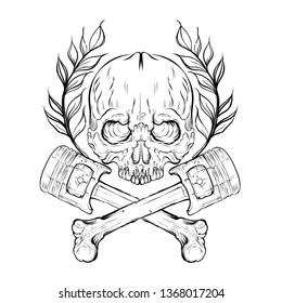 motorcycles logo moto biker theme skull lion vector 