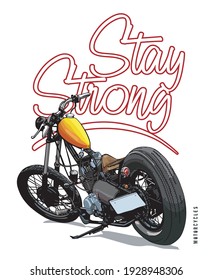 Motorcycles pictures vector illustration for your T shirt or your Design